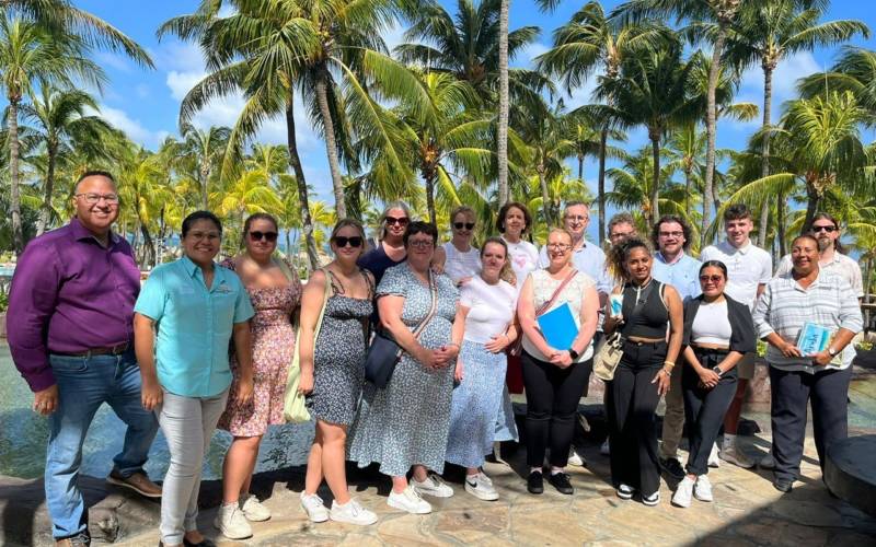 Students on placement in Aruba