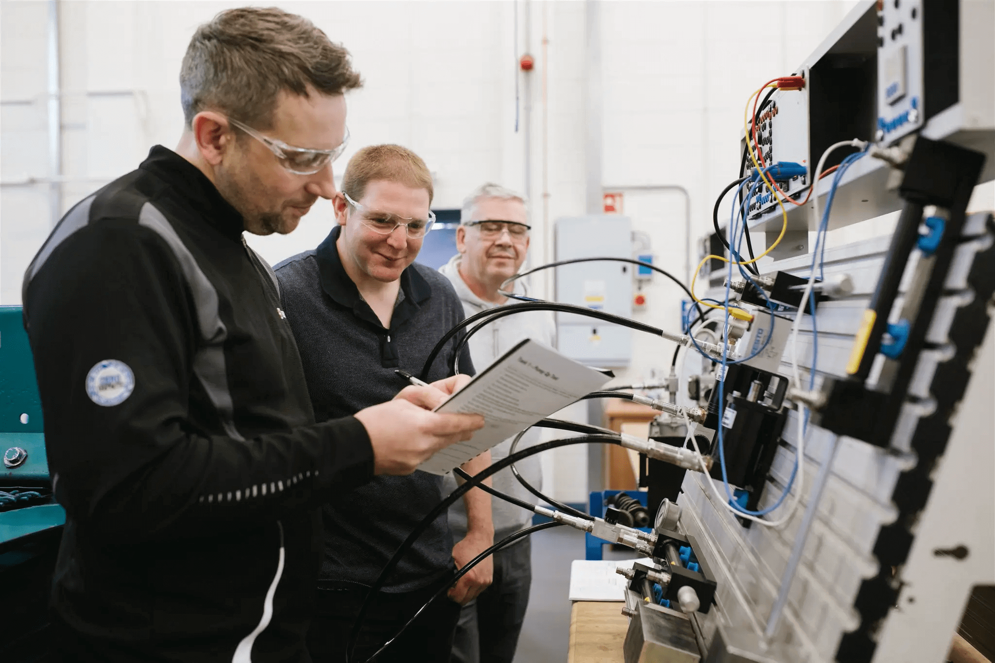 Students working on electrical circuits at South West College